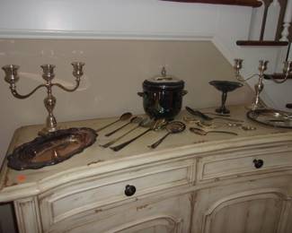 Silver Plate Candleholders, Miscellaneous