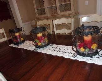 Metal & Glass Candle Holders