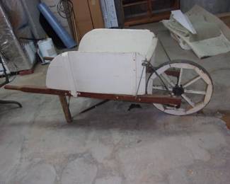 Large Antique Wheelbarrow