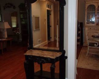 Hall Tree w/Marble Top
