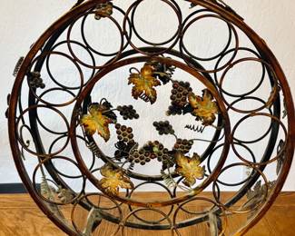 Decorative Iron Wine Holder/Rack.