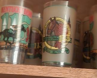 Lots of Kentucky derby glasses!!!