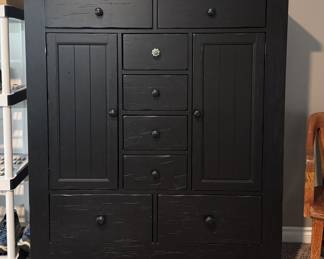 Large black armoire 