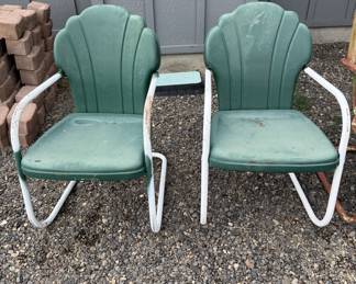 Vintage metal chairs