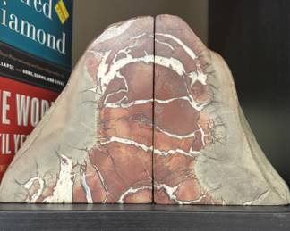 Natural rock bookends 