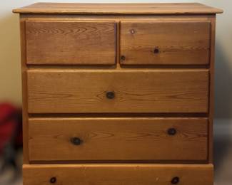 Small wood chest of drawers
