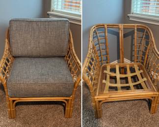 1970s era Brazilian ratan chair