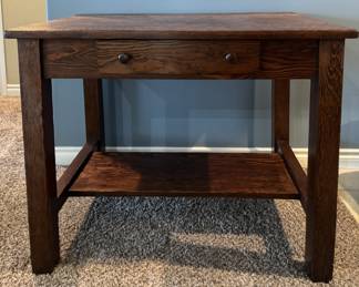 Rustic tall side table/desk