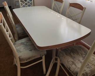 Retro dining table and chairs