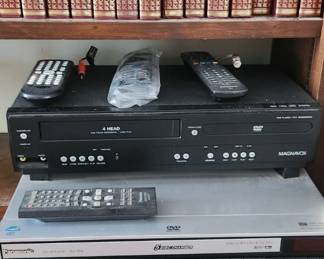 Combo DVD and VHS player 
5 disc cd/dvd player