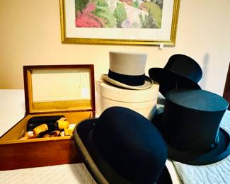 Antique men's hats...