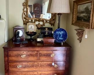 Antique chest of drawers and a vintage mirror - wait until you see these in person 