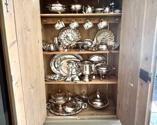 Huge collection of silverplate