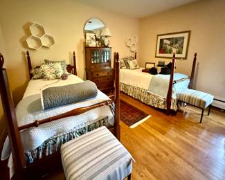 TWIN BEDS with Serena and Lily Bedding