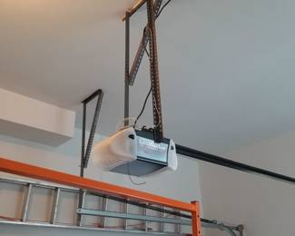 Garage door opener; extension ladder