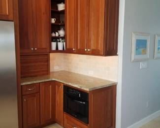 Chef's kitchen detail. Microwave oven mfg. 2010