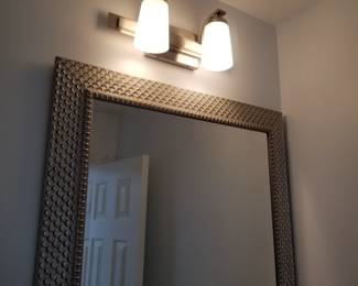 Mirror; vanity lights