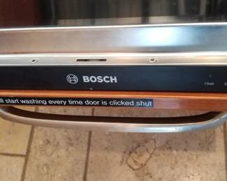 BOSCH dishwasher with stainless steel interior