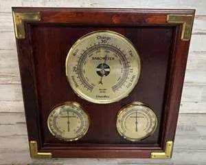 Ethan Allen Barometer, Thermometer & Hygrometer Weather Station