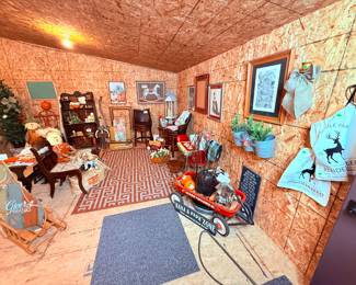 The upper level of the pole barn 