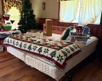 Christmas decor and The lite tree