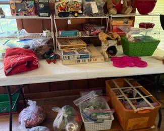 Vintage toys and Christmas items