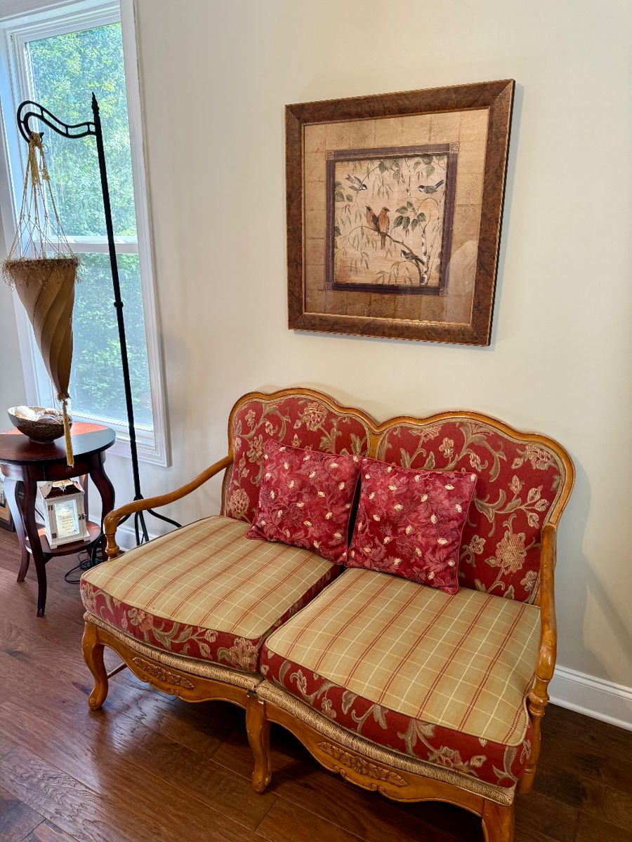 Custom Upholstered Settee