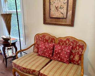 Custom Upholstered Settee