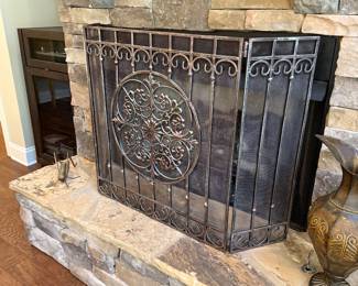 Iron Fire Screen