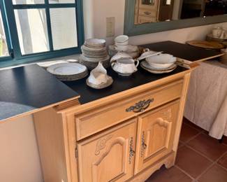Paris White antique dishes with real gold overlay