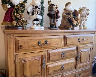 Drexel Pine heavy dresser with Iron hardware