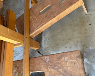Lots of wood, materials and wood working tools and machinery 