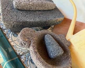 Antique Pestle and Mortar/ Corn grinder