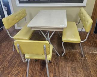 Mid Century Modern Kitchen Table / Booth