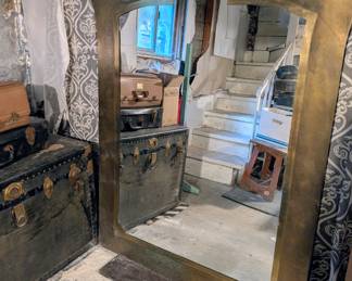 Extra large brass mirror... Approx 5 feet high