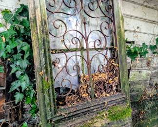 Meant beautiful pieces of wrought iron - gates, fences, grates, window pieces