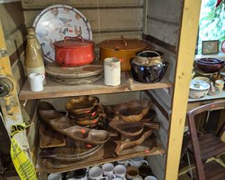 Koa wood MCM Cook ware Antique wooden bowls