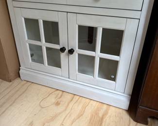 White storage cabinet