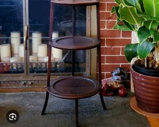 3 tier Cake Stand in Mahogany