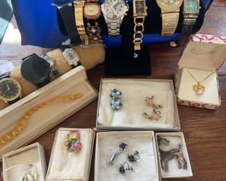 Vintage Costume Jewlery, sterling, Monet Napier and more