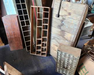 Pigeon holes, etc.