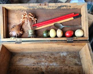 Eggs etc in box