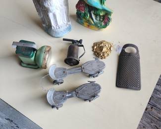 Chalkware roller skates