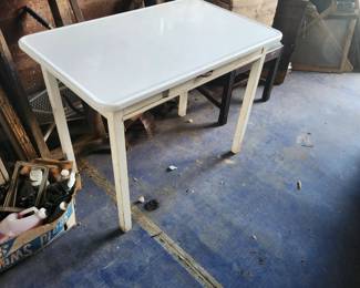 Enamel top table