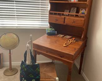 Antique desk with hutch