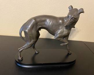 Large Bronze Greyhound
