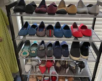 Lots of Rothy’s shoes!