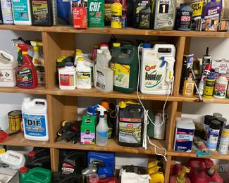 Everything from motor oils to weed killers