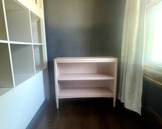 Crate & Barrel -Hampshire blush small bookcase