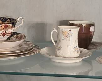 ANTIQUE CUPS & SAUCERS